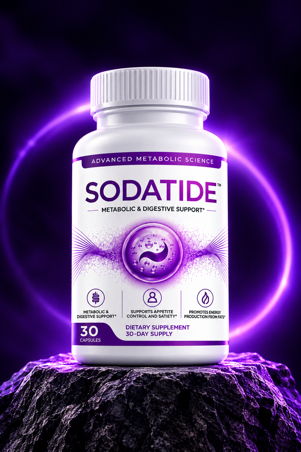 SodaTide supplement bottle